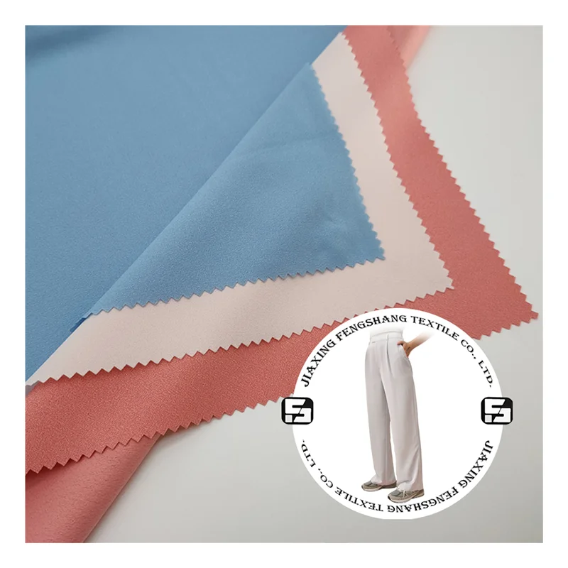 Supplier factory 100% Polyester 75d Georgette Moss Crepe Chiffon fabric