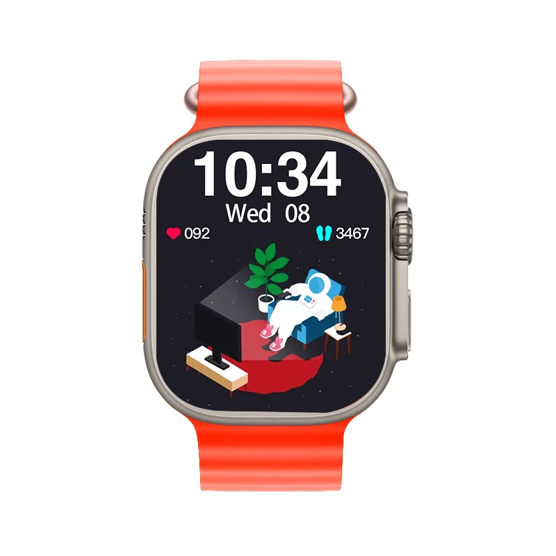 long standby with wireless charging 1.99 inch HD large screen watch band hands free voice assistant smart watches