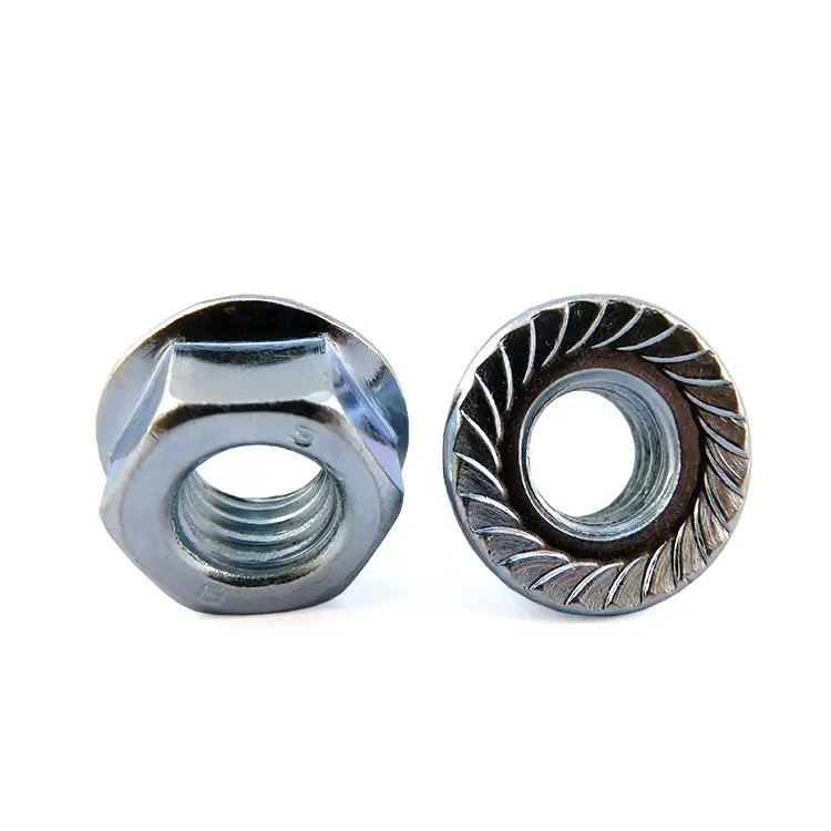 Fastener Custom Wholesale Hexagon Insert Carbon Steel Stainless Steel 304 m2 m4 m8 m10 m12 Hex Nylon Lock Hex Flange Nut