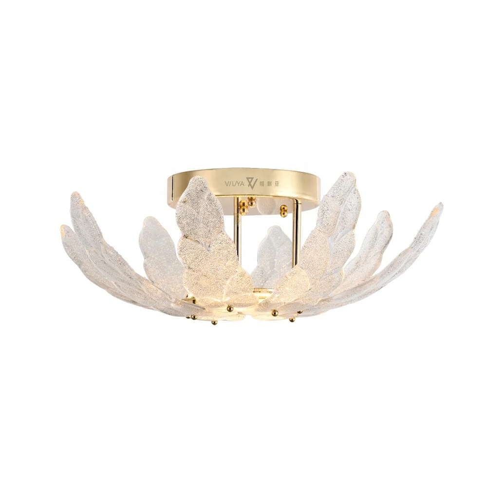 Modern Luxury Lamps Decor Led Ceiling Light Indoors Handmade Glass Ceiling Lamp Lighting