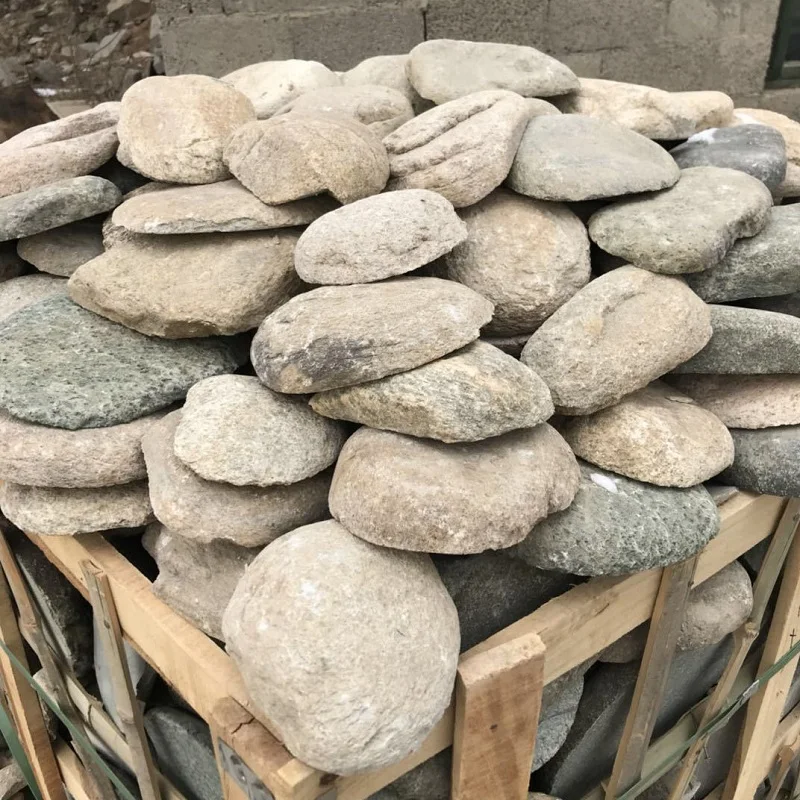 Natural Cobble Slices Pebble Stone Slices Wholesale