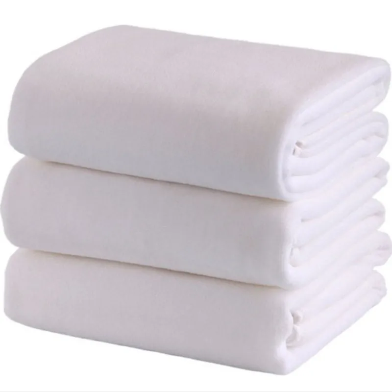 Wholesale of high-quality pure cotton hotel towels, hotel bath white towels