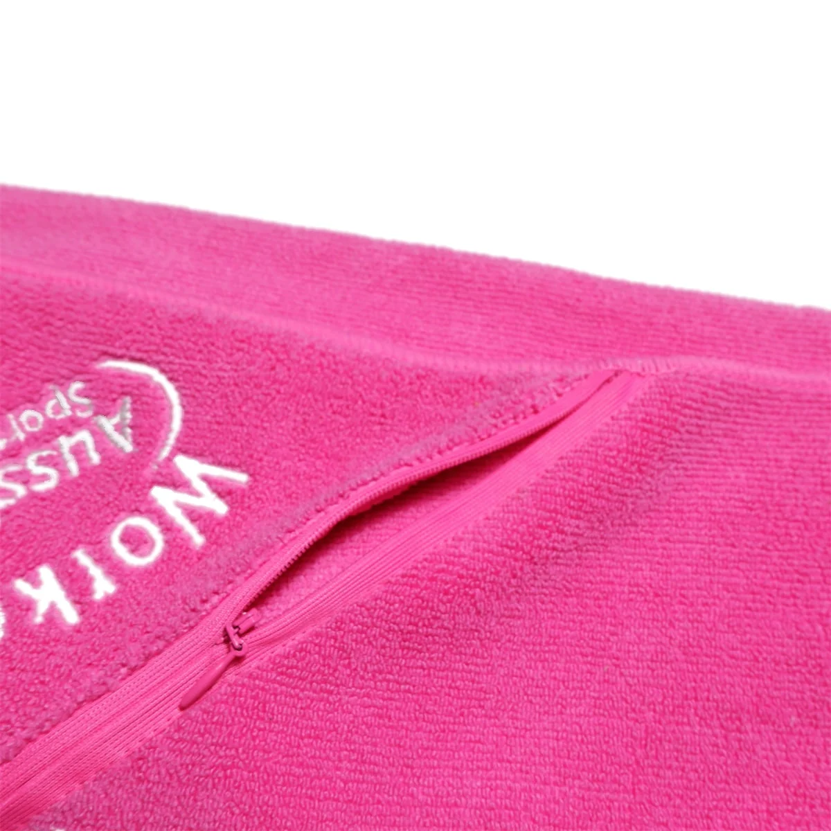 
Microfibre Custom Print Logo Swim Gym Fitness Towel Sport Towel With Triangle Zipper Pocket Support Custom Design Style 