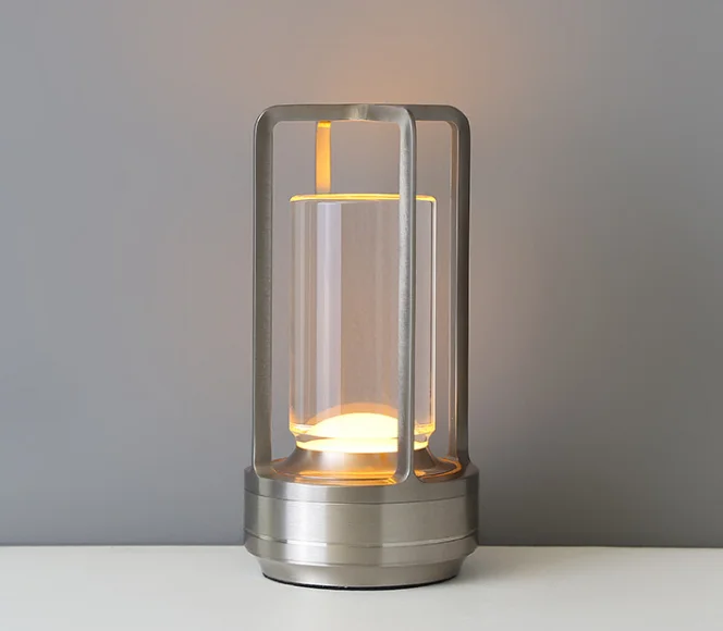 SFT High Quality Lighting Led Desk Table Lamp Style Shade Crystal Living Room Bedroom Bedside Glass Industry Modern Battery 12