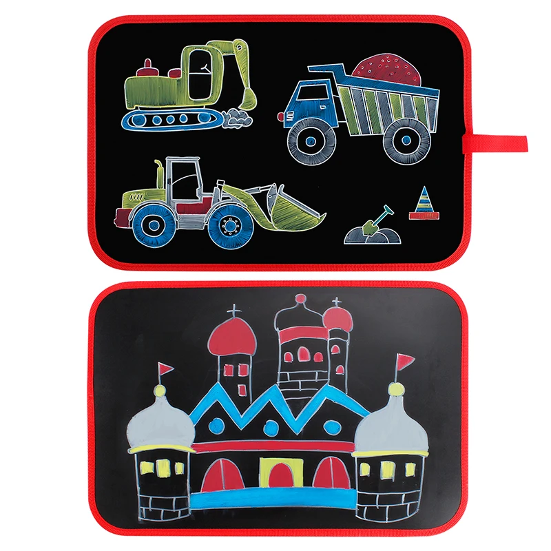 Лидер продаж Amazon, Детская портативная доска для рисования, пазл для дошкольного обучения, двусторонняя граффити, рисование, письма, маленькая доска, лидер продаж Aliexpress