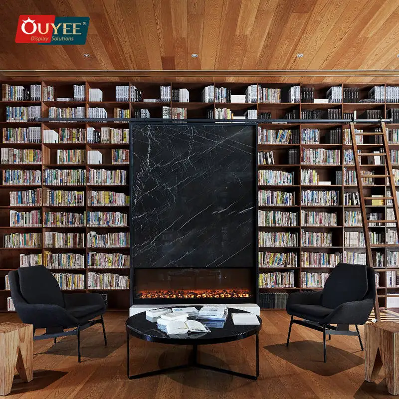 Supplies Wood Showcase Bookstore Fixture Stand Book Shelves Wall Library Bookshelf Office Library Book Shelf