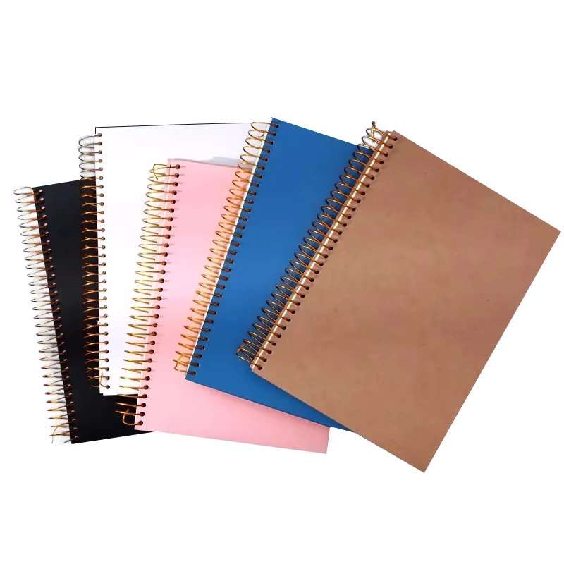 Custom Notebook with Logo business gift set journal pu hardcover leather notebook FSC A5 A4 spiral notebook