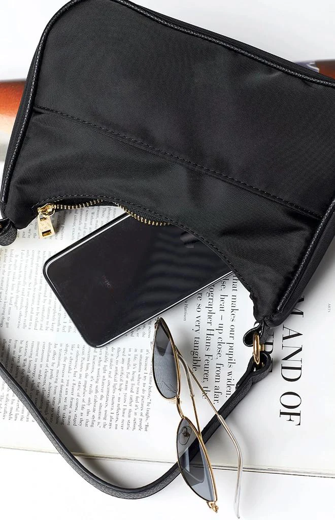 Luxury Nylon Handbags Black Shoulder Bag Nylon Micro Mini Bag Casual Fashion Nylon Handbag