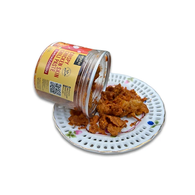 Crispy Chicken Skin Chili Paste 120 G Original Taste Wholesale from Thailand High Quality Product Must Try