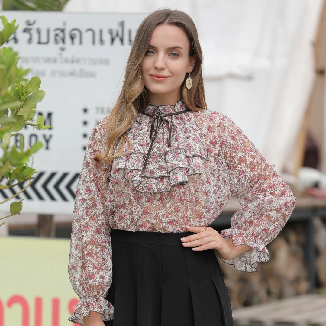  Stylish Clothing 2021 Tops Women Blouse Puff
