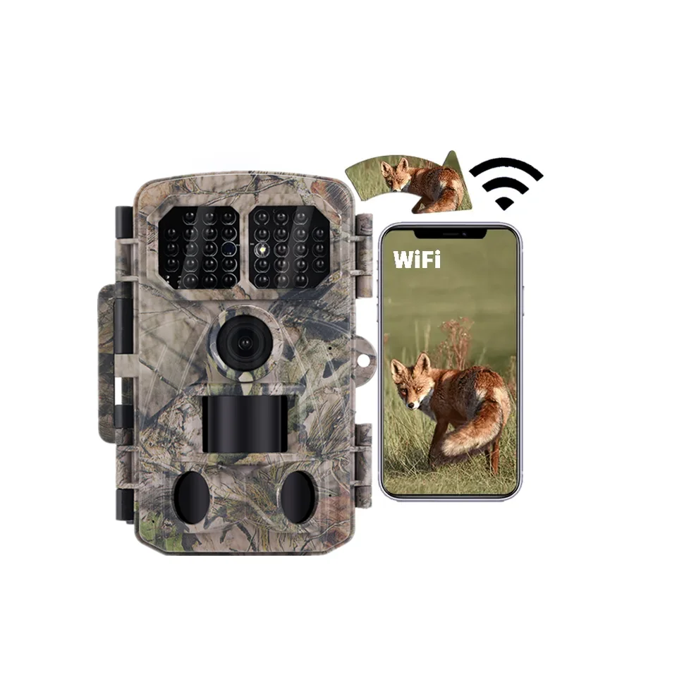 BSTCAM 4K 48M Bluetooth&WiFi APP Control 120 Wide Angle 20m/85ft IR Range IP66 Outdoor Wildlife  Motion Detection Trail Camera