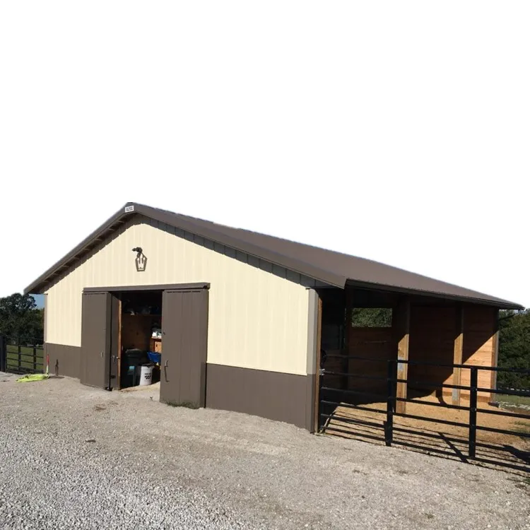 Cheap Prefab Metal Garage Shed Building Prefabricated Building Warehouse Steel Barn Shed
