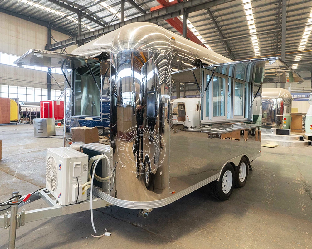 Stainless steel coffee mobile food trailers  custom airstream coffee for sale usa Australia UK