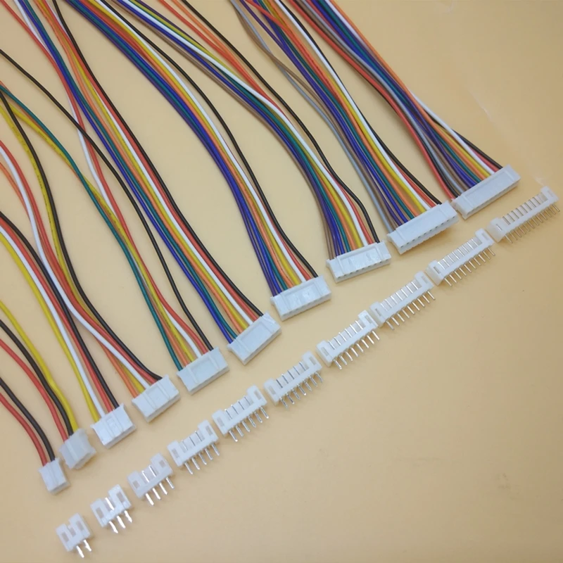 Индивидуальный кабель Molex Jst Zh Ph Eh Xh с шагом 2,5 мм, соединители 2/3/4/5/6/7/8/10, жгут проводов в сборе, кабель Jst Xh 25 6pin