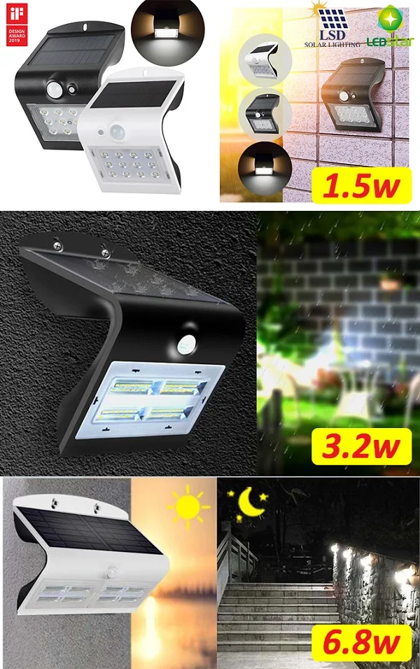 Automatic Motion Sensor Led Solar Flood Light for Outdoor IP65 Waterproof