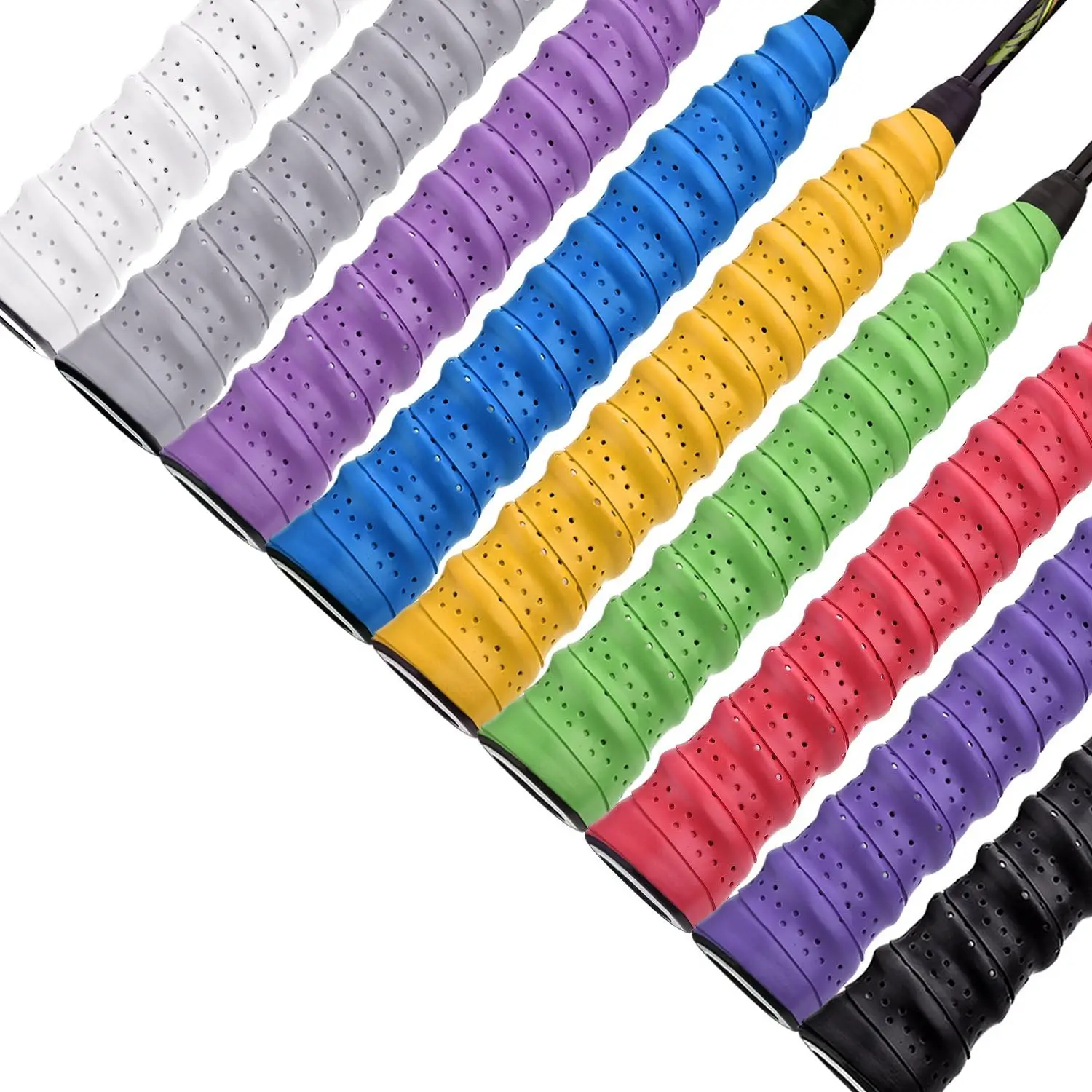 Tennis Color Racket Badminton Racket Grip Tape Overgrips for Anti-Slip and Sweat Absorbent Grip