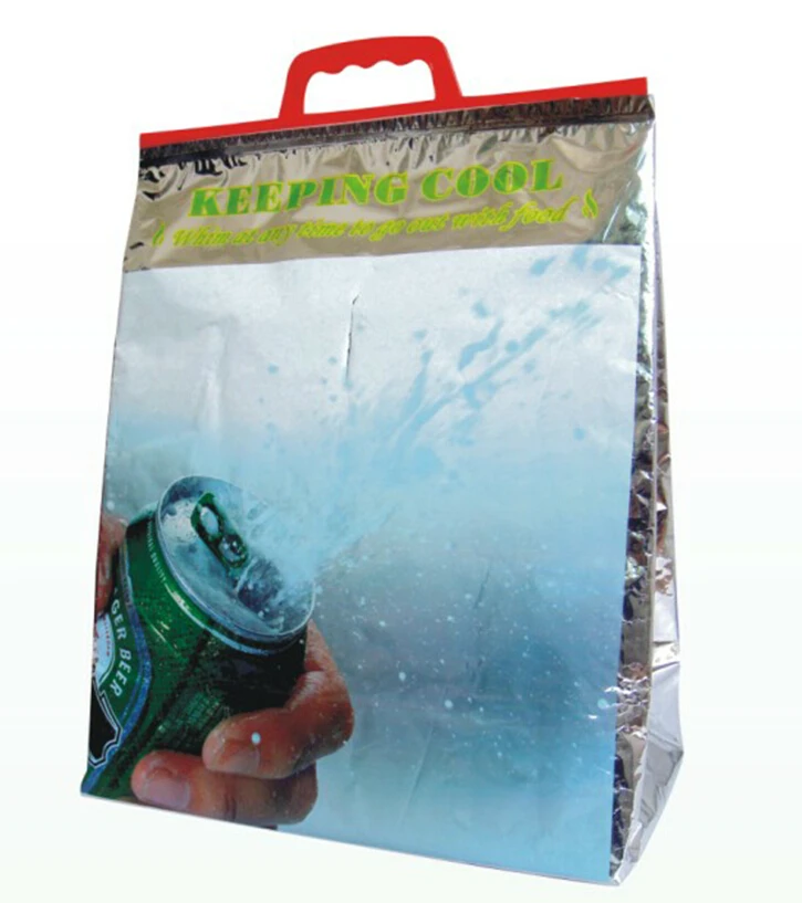 Customised Insulated Large Cooler Bags Aluminium Foil Zip Lock Bag Insulation Packaging Bags Thermal
