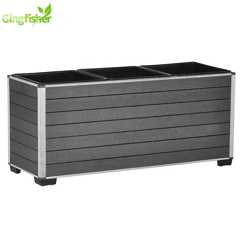Rectangular Wood Plastic Composite Flower Pot | Planter Pots for SALE