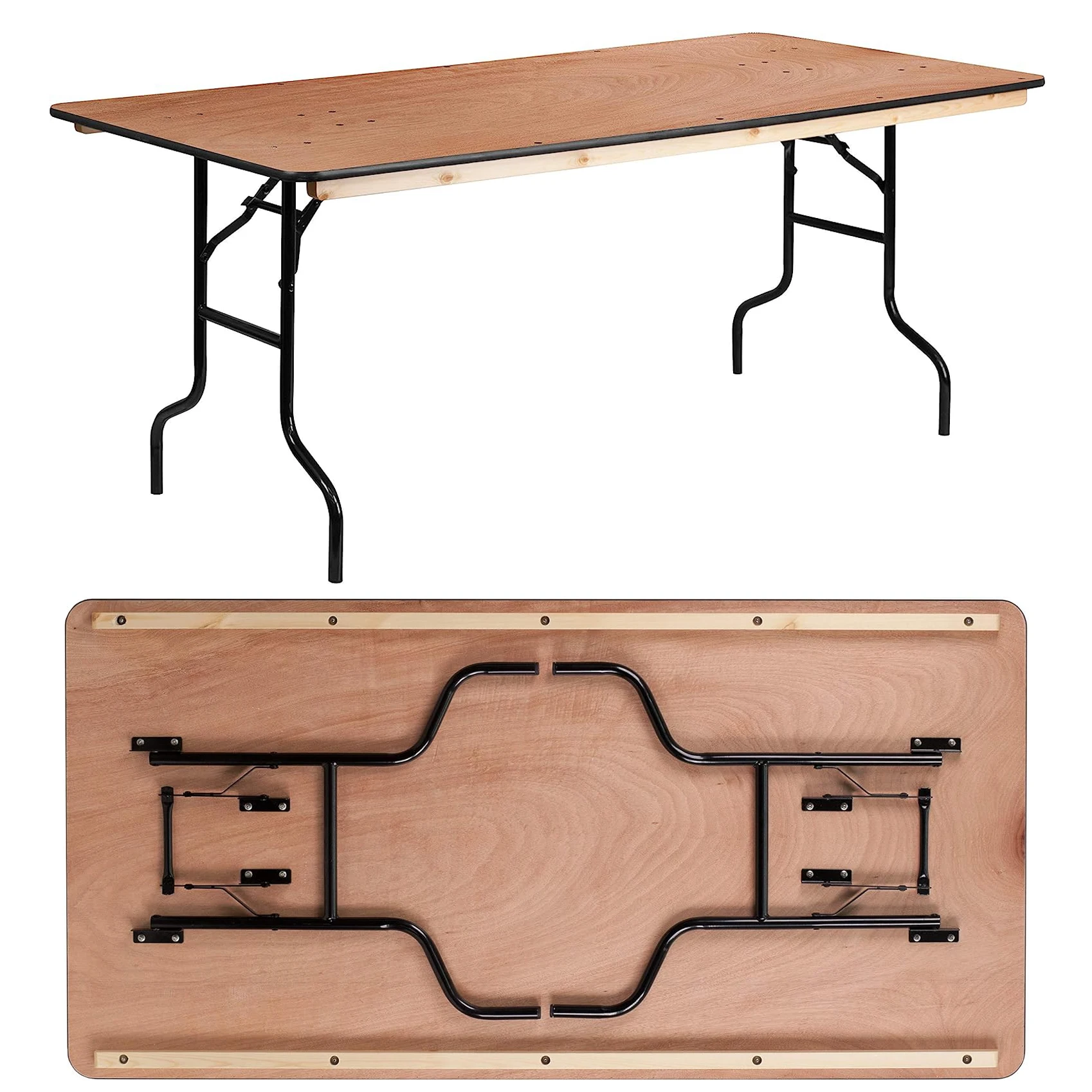 Dining Tables Foldable Wood Concrete Modern Hotel Banquet Wedding Restaurant Dinning Room Furniture Folding Set Dining Tables