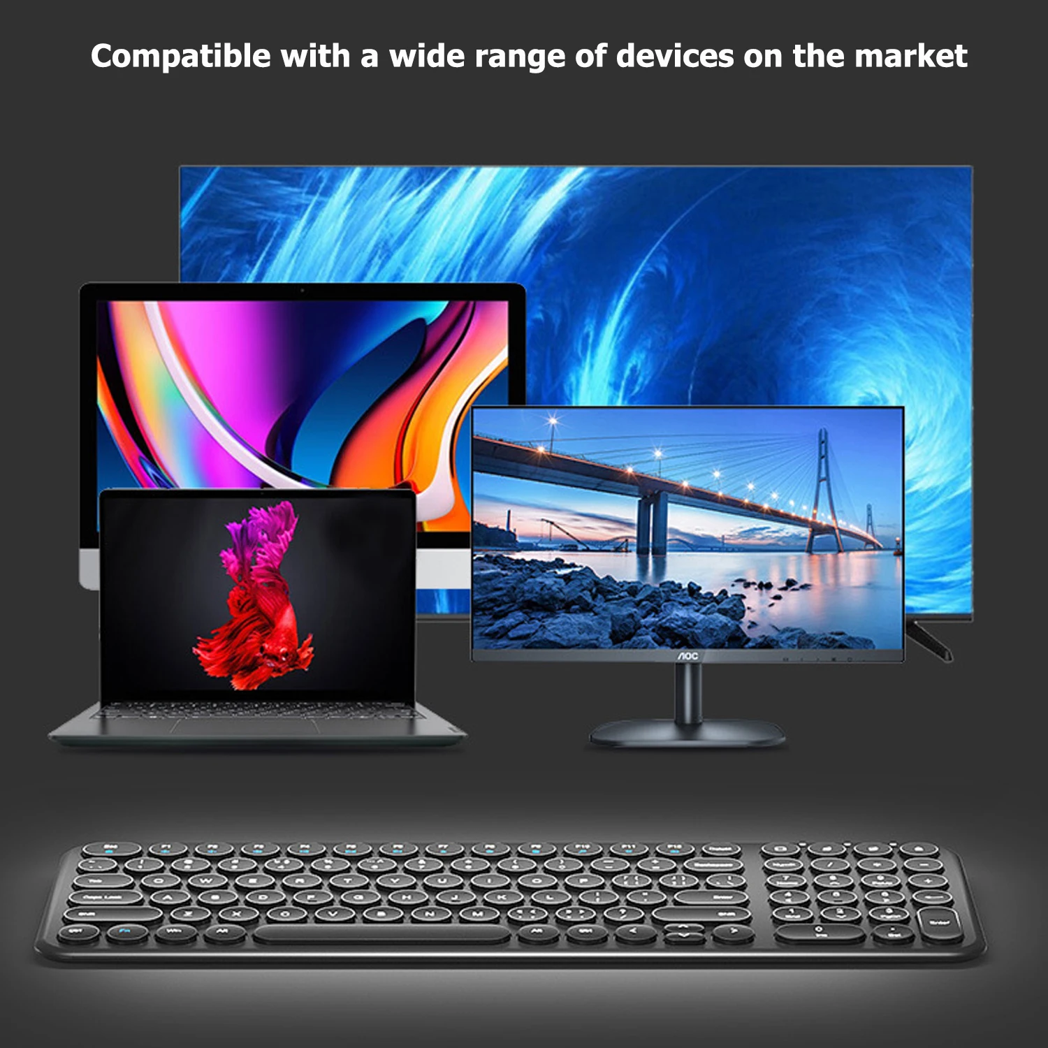 Kozh Custom Pink Color Office 2.4G Plug And Play Silent Keyboard and Mouse Wireless Combo For Computer