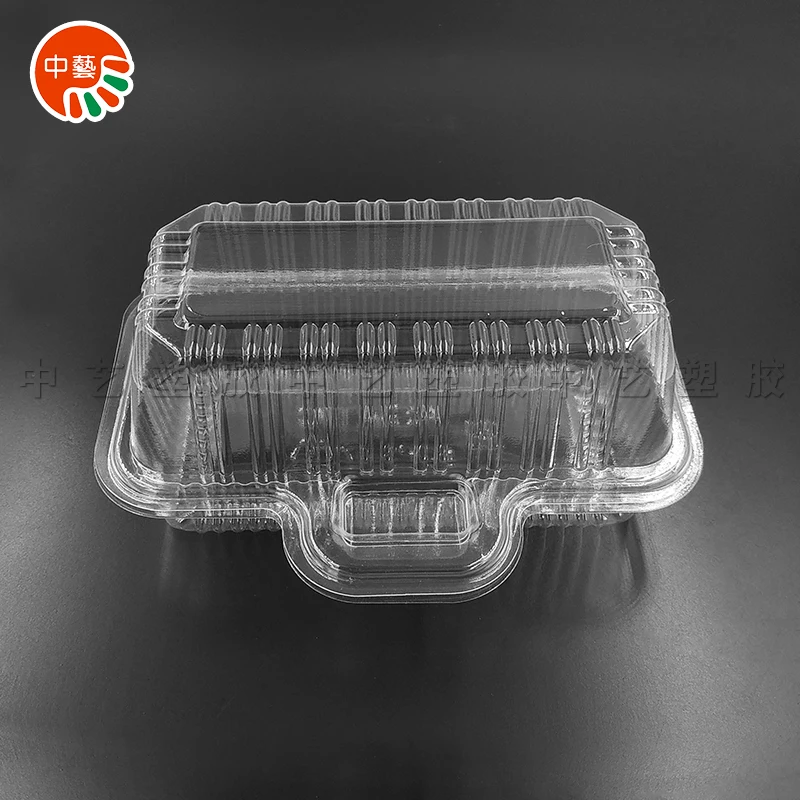 BOPS Transparent Eco-friendly disposable sushi food  Clamshell Packaging Box container