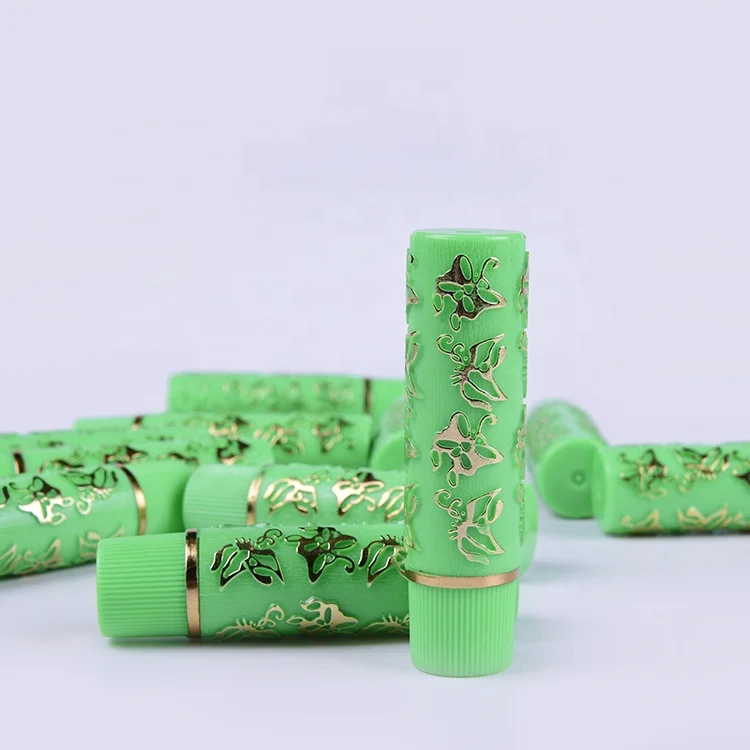 Hot sale green butterfly print magic lipsticks change color Lips stick private label lipstick