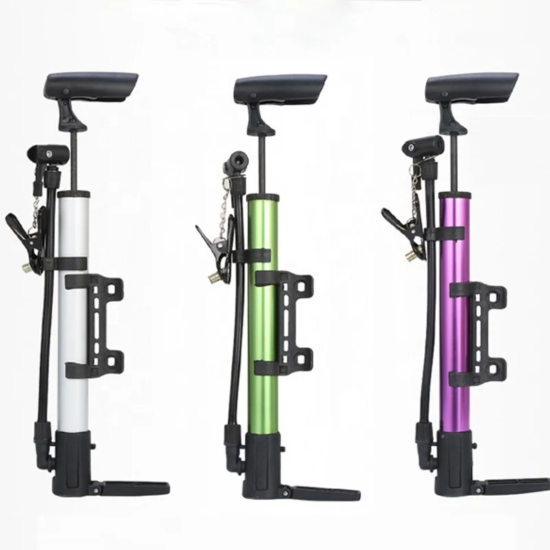 Mini Bike Pump Portable Frame Air Ball Pump Inflator High Pressure Bicycle Pump Fits Presta & Schrader