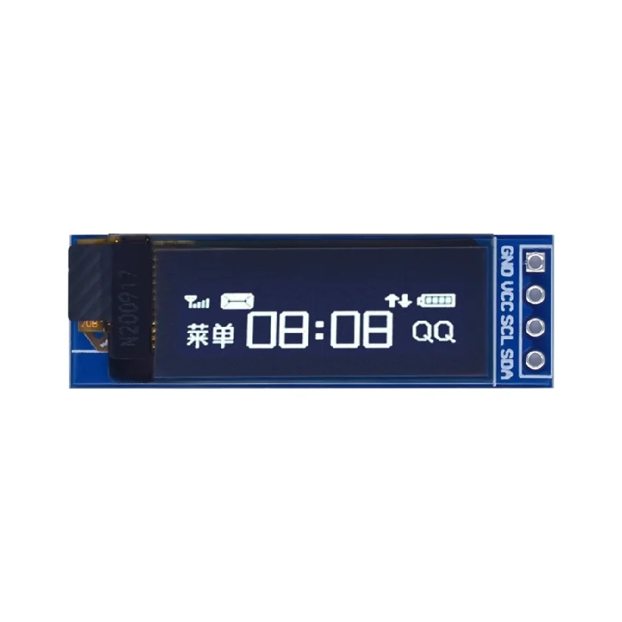 The factory warehouse  0.91 inch white oled display module IIC I2C 128X32 4pin with SSD1306 controller chip