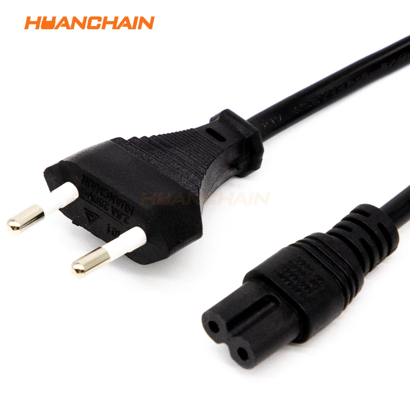 CEE7/16 TO IEC C7  European Computer power cord 6ft H03VVH2-F 2x0.75 mm2