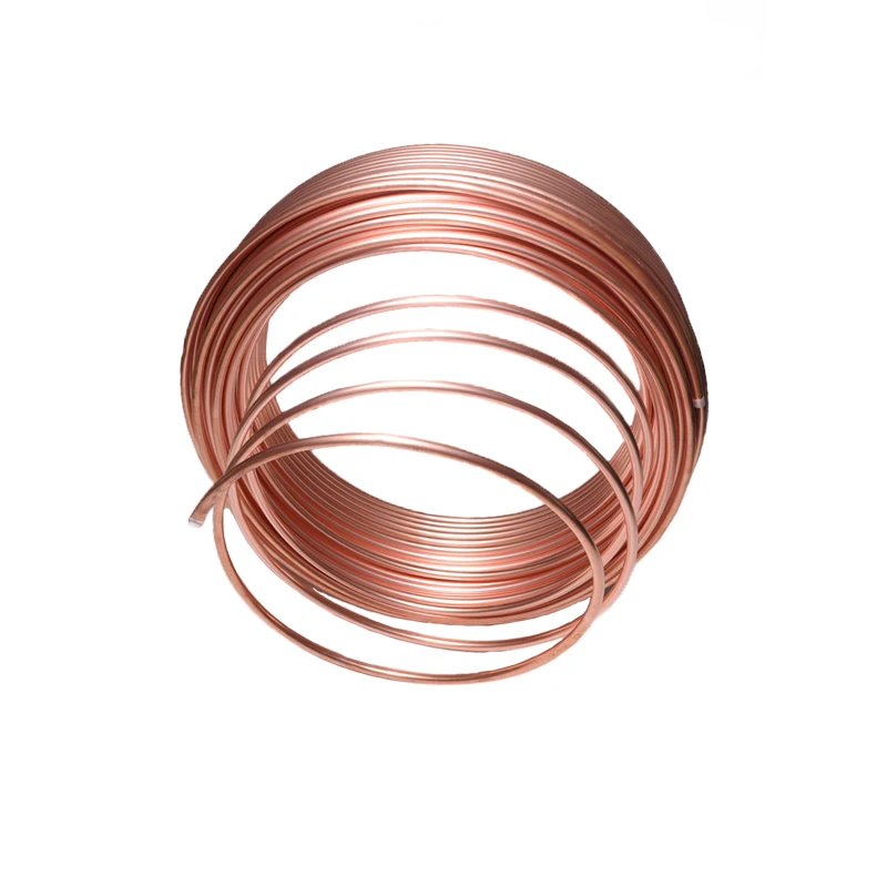 China 6.35mm (1/4 inch) Copper Tube Pancake Capillary Coil for Air Conditioning pure Copper tubes / pipes