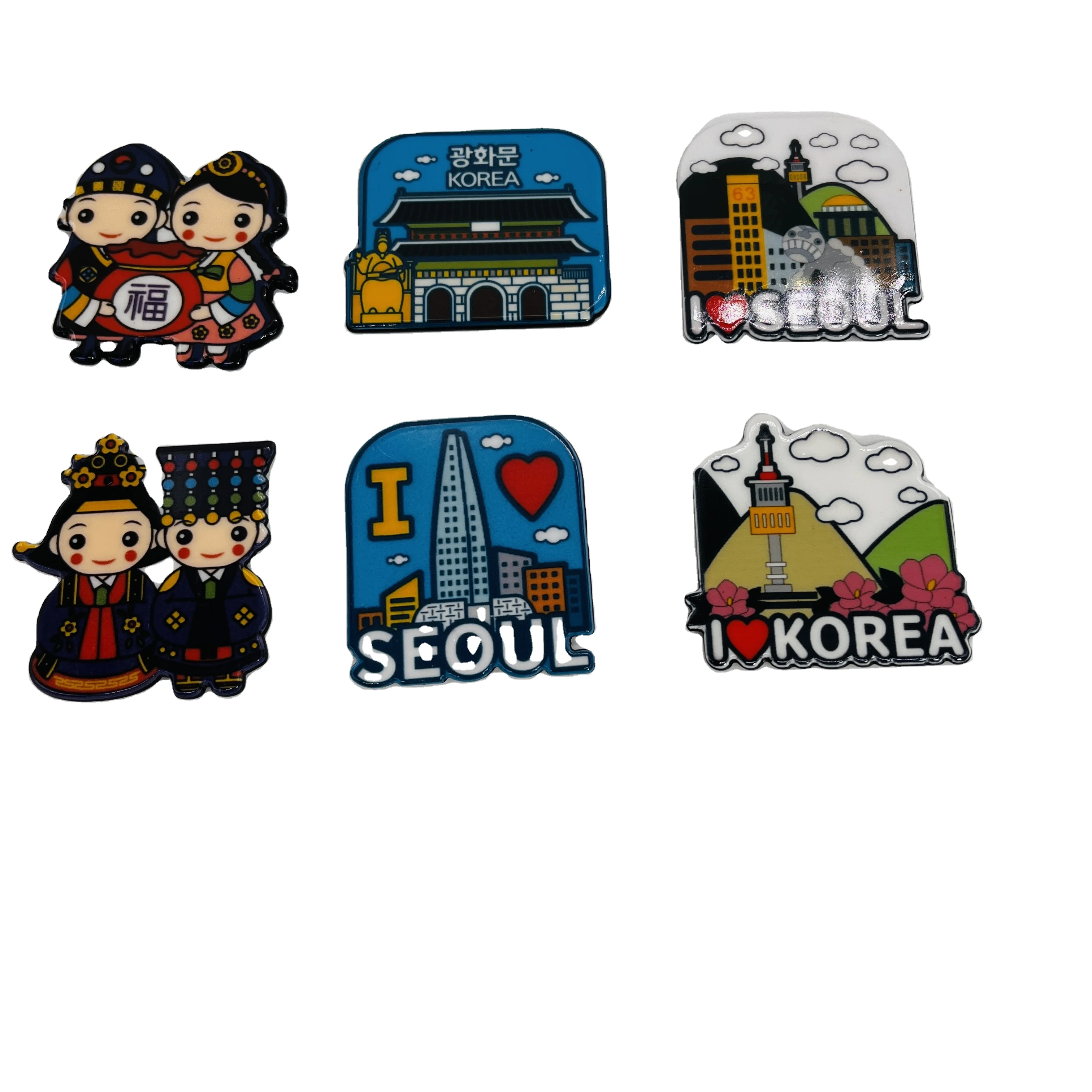 custom Funny fruit Blank Circle advertising different countries calendar crystal london fridge magnet for  tourism souvenirs