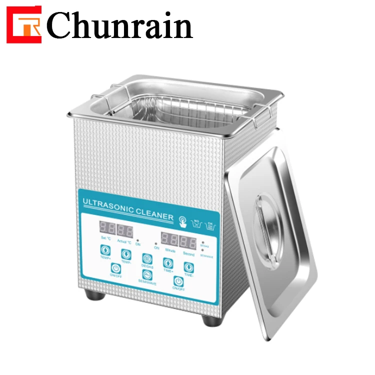 CR-010S 2L 60W Semiwave Degas Ultrasonic Cleaner For Dental Lab
