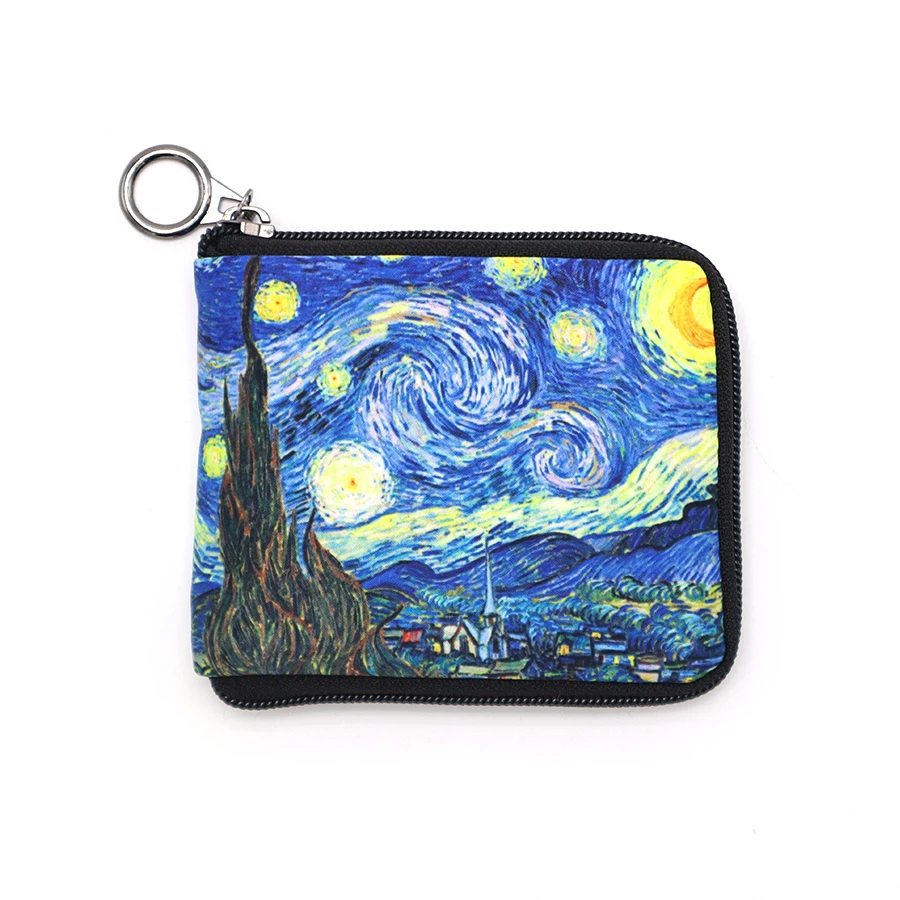 Легкий складной тканевый кошелек с отделением для карт и монет