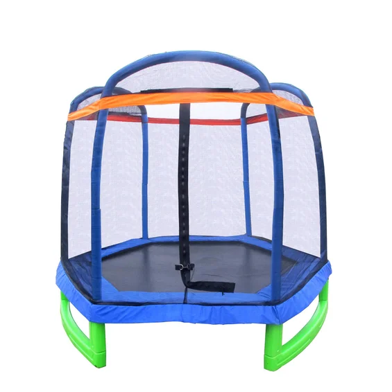 7FT trampoline with safety enclosure