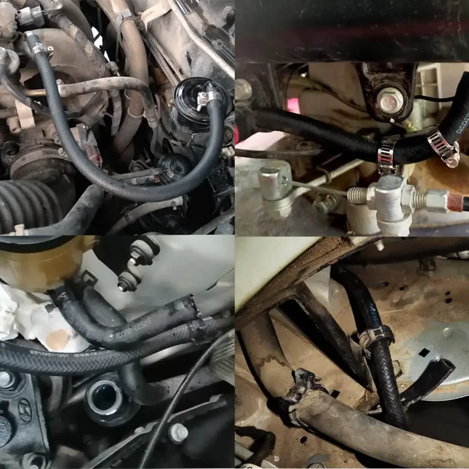 Four layers reinforcement FKM NBR EPDM PVC silicone rubber hose