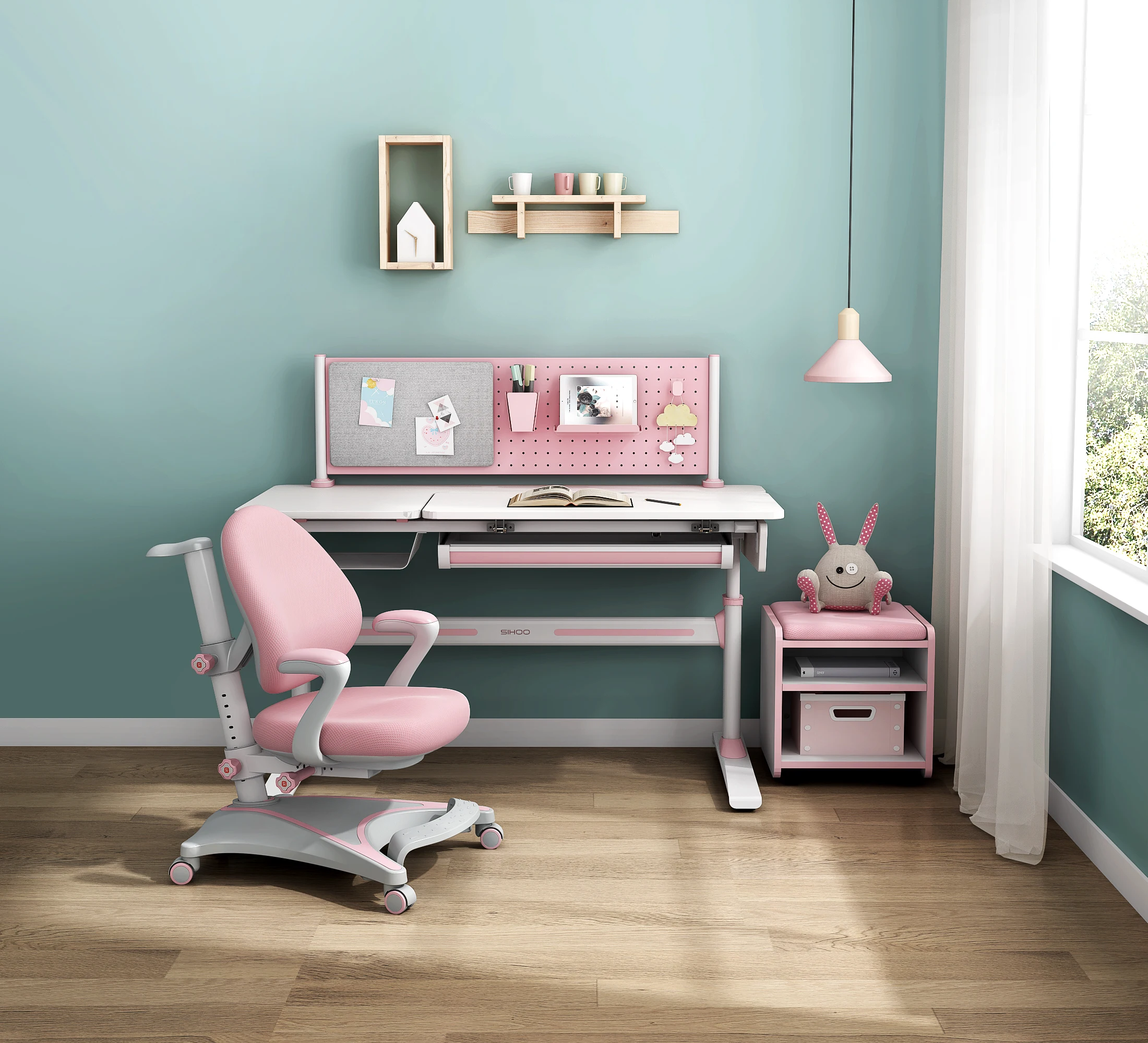 
Sihoo living room child furniture set healthy kid table and chair 