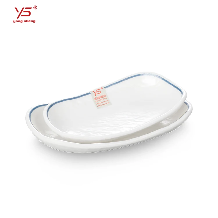 Multi color 100% melamine frosted cheap used restaurant dishes