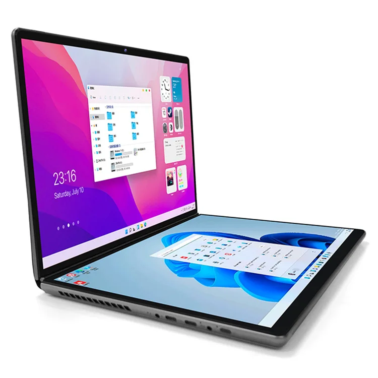Двухэкранный ноутбук 13 5 дюймов + сенсорный экран Intel I7-1260P процессор DDR4 SSD
