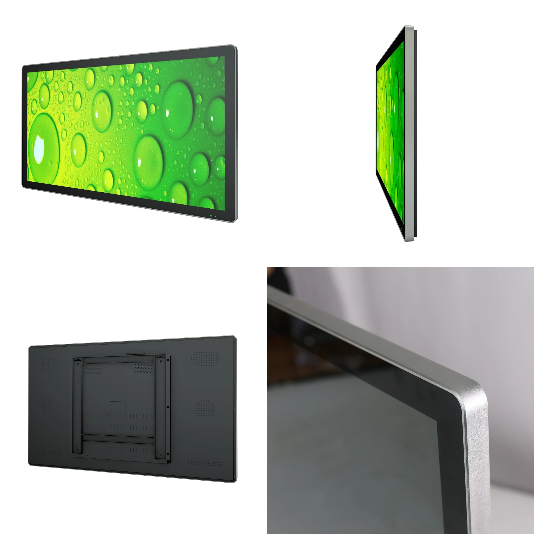 21.5 Wall Mounted TFT Commercial Display LCD Advertising Screen Digital Signage For Restaurant Digital Display For Menu