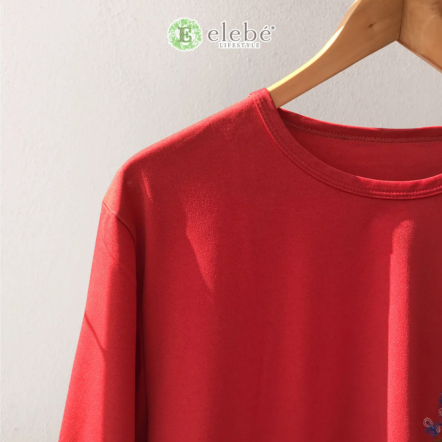 Простота в носке женские рубашки свободного размера оптовая продажа красная блузка дизайн премиум-класса бесжелезная из Малайзии