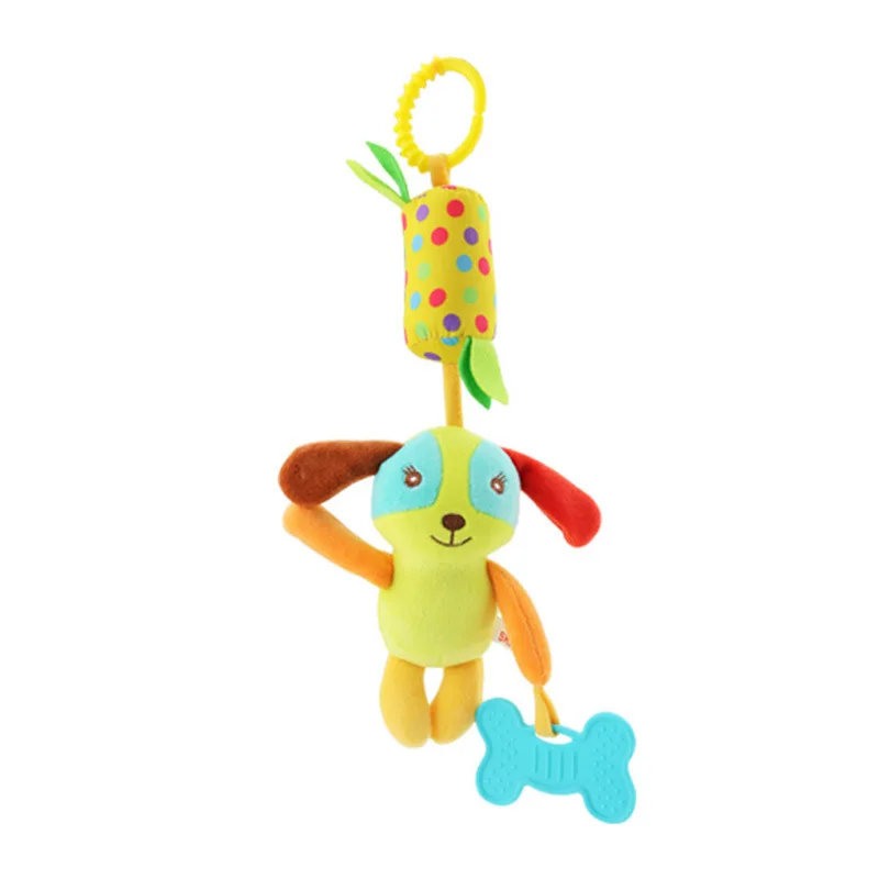 Cartoon Baby Toys  Bed Stroller Baby Mobile Hanging Rattles Plush Infant Chime Rattle Toys for Baby