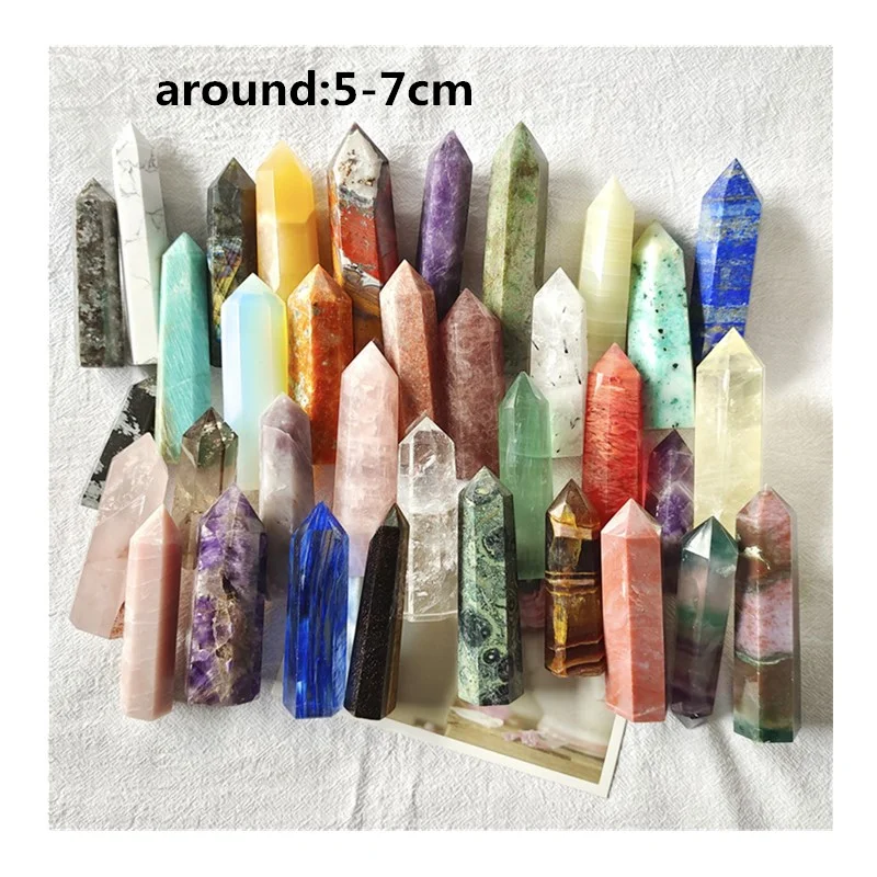 Hot Sale Natural Crystal High Quality Craft reiki mineral Rhodonite Stones Point pink tower For office table fengshui