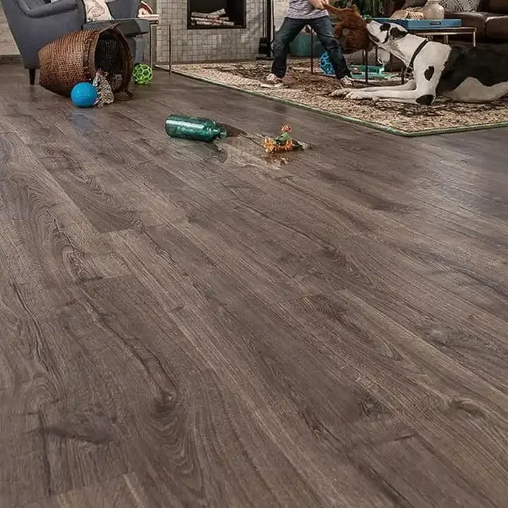 Factory Wholesale 4mm 5mm 6mm SPC Flooring with Soundproof Mat