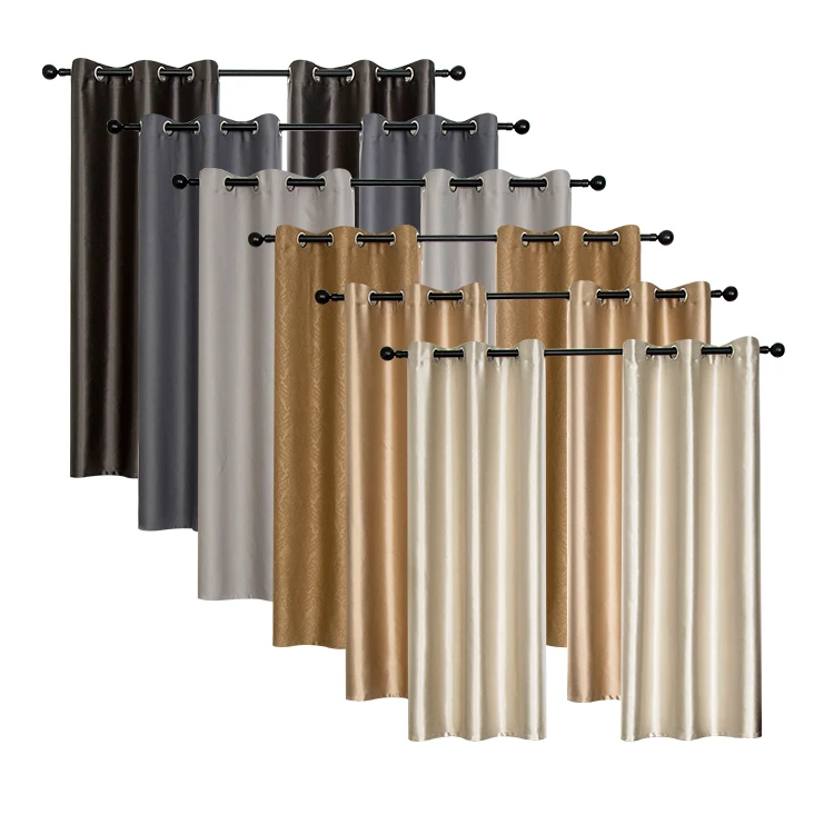 Living room transparent tulle curtains customized classic royal quality blackout curtains