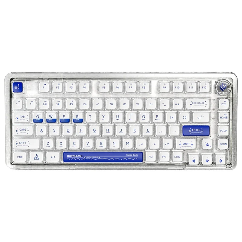 for LEOBOG K81 Custom Mechanical Keyboard RGB Tri-Mode Full Key Hot Swap Structure Transparent