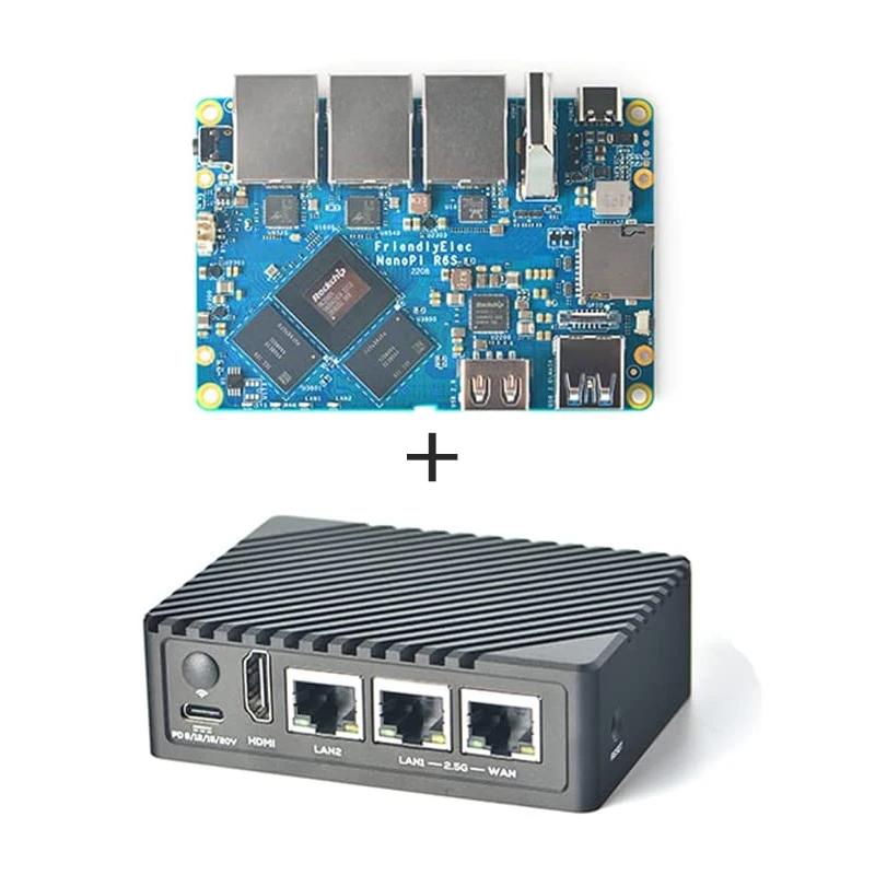 Development Board Mini Router Rockchip RK3588S 8GB RAM+32GB eMMC WIFI 2.5G High Speed Ethernet Ports