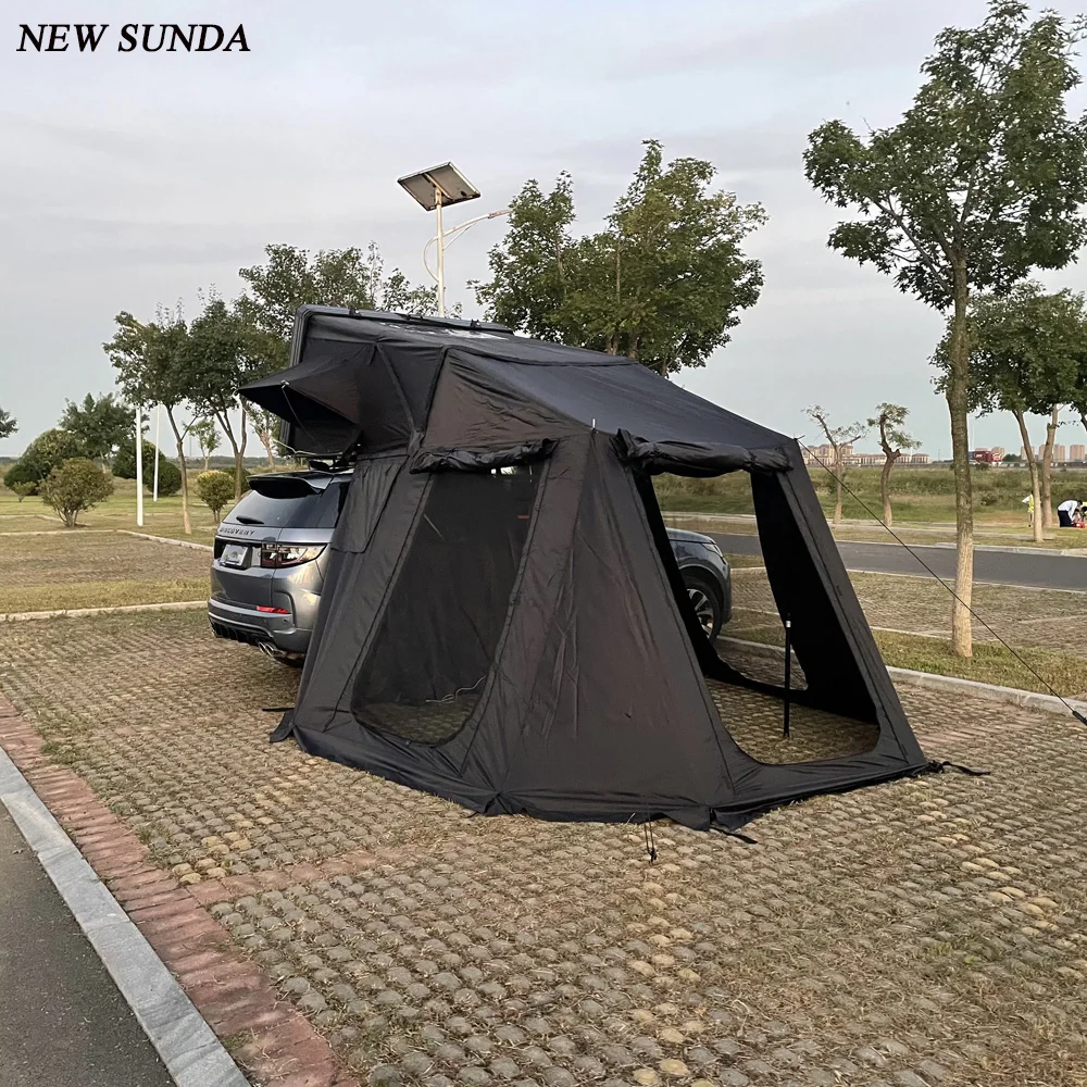4x4 внедорожный пикап туристический первоклассный технологичный палатка на крыше для кемпинга с частной раздевалкой уличный Алюминиевый жесткий корпус с пристройкой