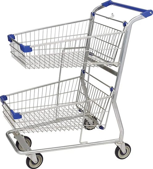 New Original Hand Cart Supermarket Metal Shopping Trolley For Pharmacy