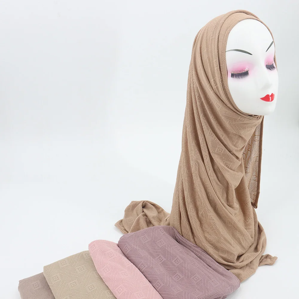 Newest 2022 Muslim Fashion Hijabs Best Quality Muslim Good For Summer Jersey Hijab Scarf