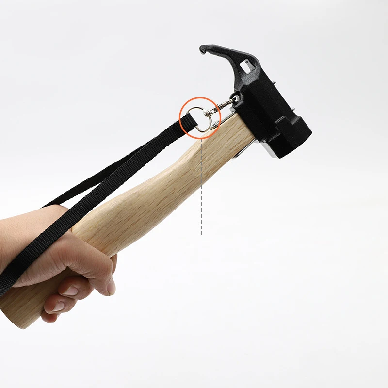 Copper Hammer With Wooden Handle For Outdoor Camping Tent Peg Hammers